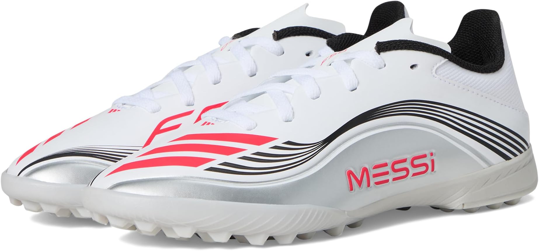 Кроссовки Adidas Kids F50 Messi League Turf Cleats, White/Lucid Red/Silver Metallic
Кроссовки Adidas Kids F50 Messi League Turf Cleats, White/Lucid Red/Silver Metallic