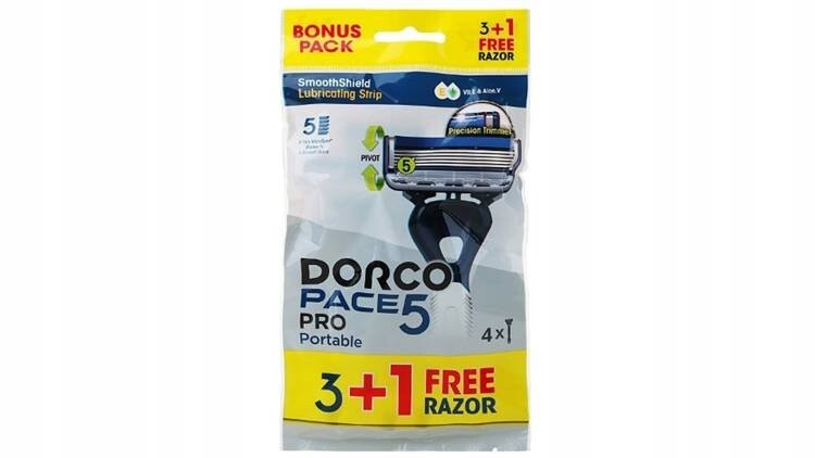 Бритвы DORCO Men Pace5 Pro 3+1 шт
Бритвы DORCO Men Pace5 Pro 3+1 шт