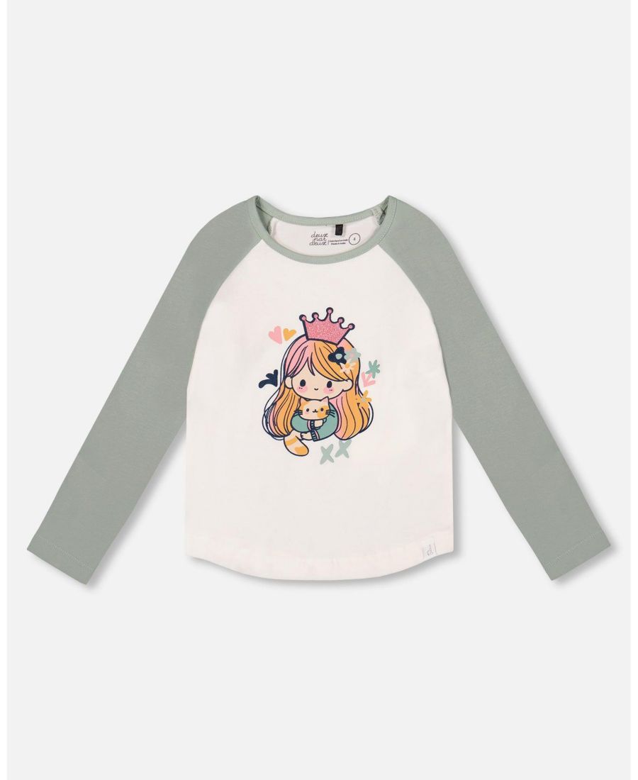 Детская футболка-реглан с рукавами из трикотажа, цвет Off White Deux par Deux, Off-white
Детская футболка-реглан с рукавами из трикотажа, цвет Off White Deux par Deux, Off-white