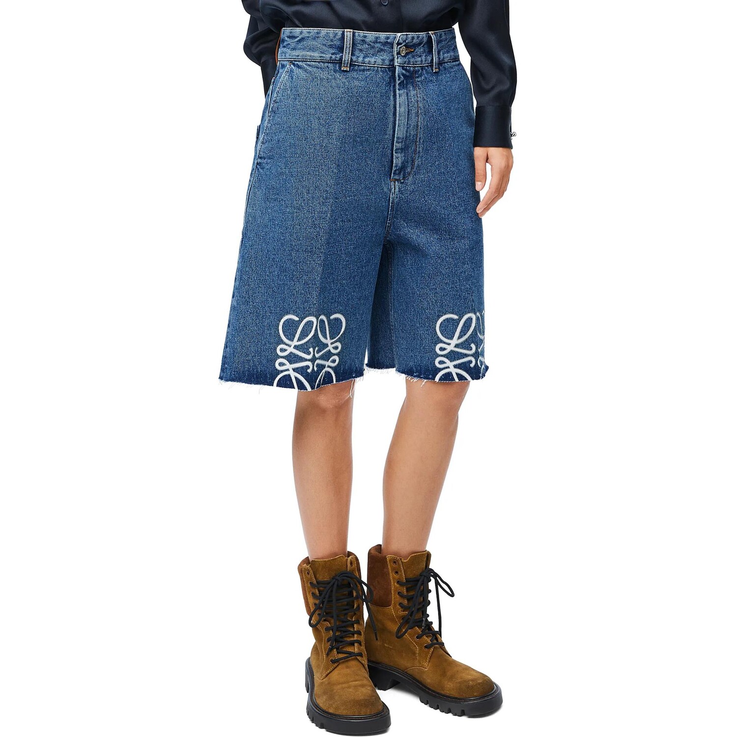 Джинсовые шорты женские синие Loewe
Джинсовые шорты женские синие Loewe