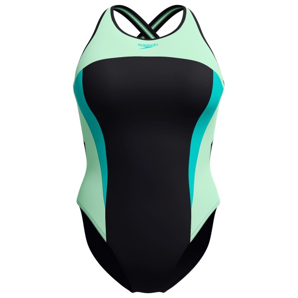 Женский купальник с высоким воротом и перекрещивающимися чашечками на спине - купальник Speedo, бирюзовый
Женский купальник с высоким воротом и перекрещивающимися чашечками на спине - купальник Speedo, бирюзовый