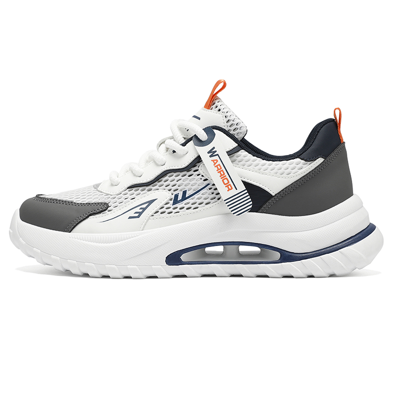 Износостойкие, легкие и дышащие низкие повседневные туфли для мужчин WARRIOR, White Gray Blue
Износостойкие, легкие и дышащие низкие повседневные туфли для мужчин WARRIOR, White Gray Blue