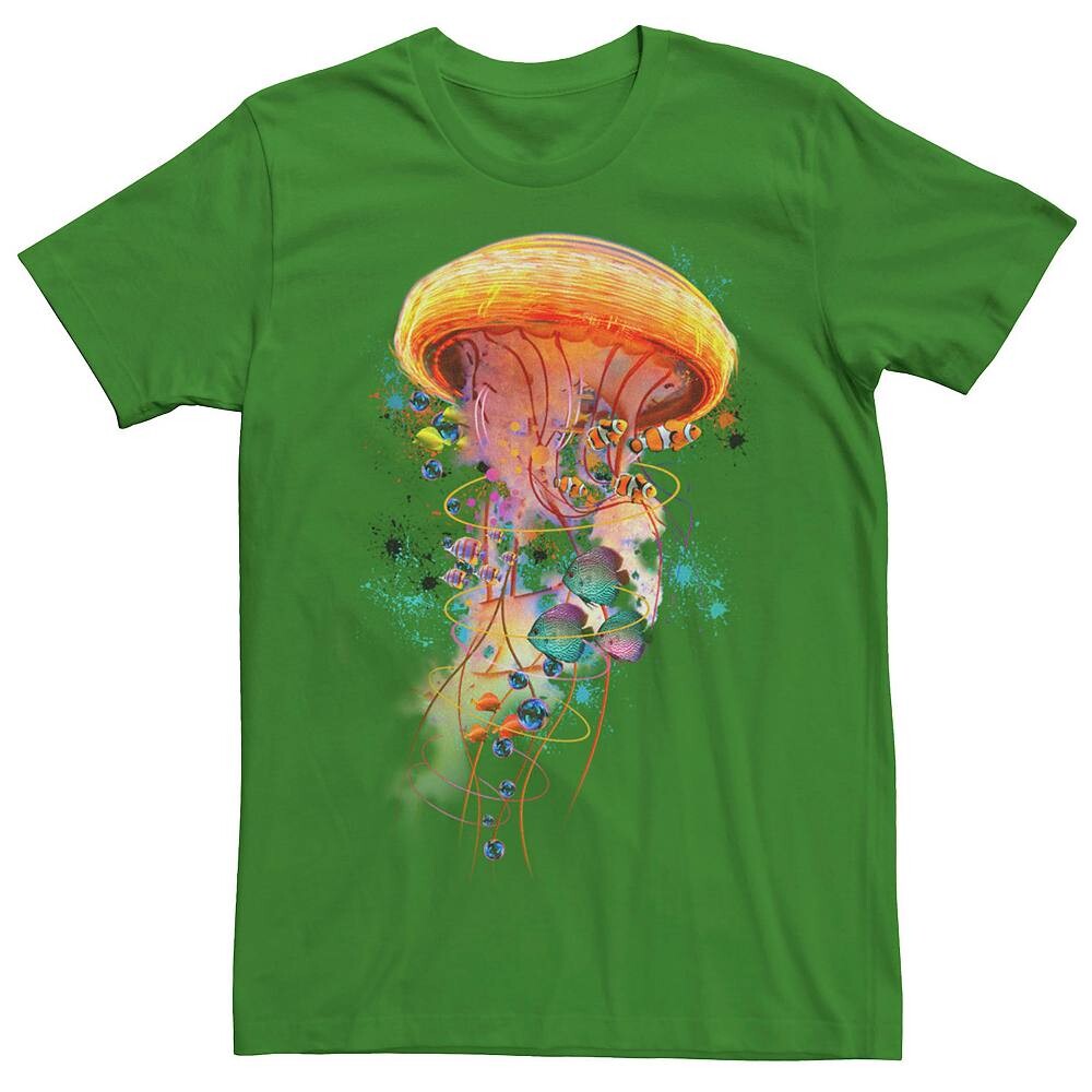 Мужская футболка с рисунком Electric Jellyfish World Fish Splatter Licensed Character, цвет Kelly
Мужская футболка с рисунком Electric Jellyfish World Fish Splatter Licensed Character, цвет Kelly