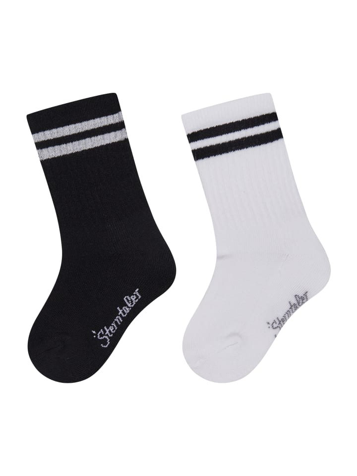 Sterntaler Полосатые спортивные носки, комплект из 2 пар, черные
Sterntaler Полосатые спортивные носки, комплект из 2 пар, черные