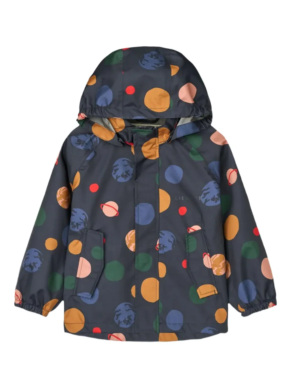 Комплект дождевика с капюшоном и принтом планет Liewood, синий
Комплект дождевика с капюшоном и принтом планет Liewood, синий