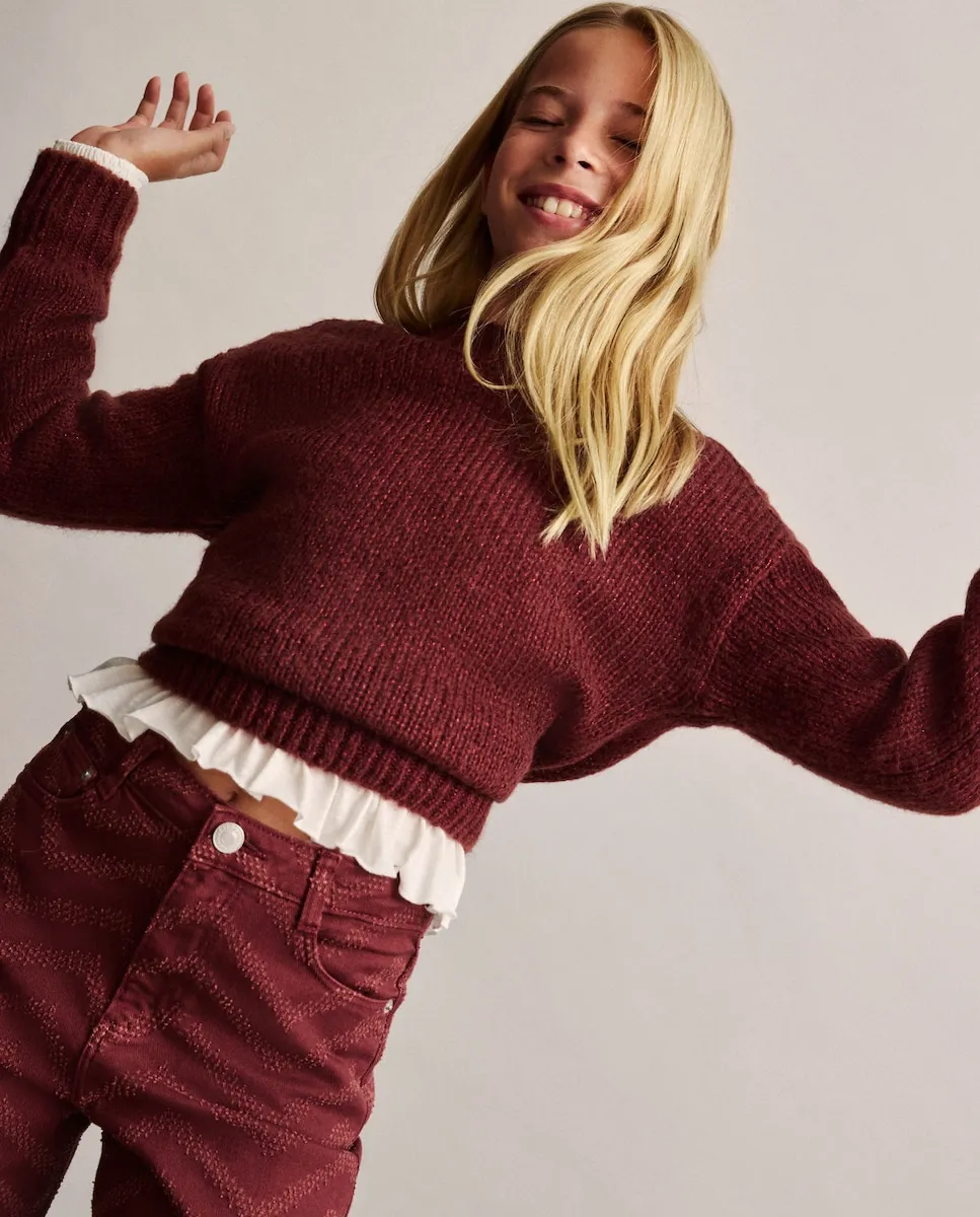 Детский оверсайз джемпер с открытой вязкой и лодочным вырезом Coconut El Corte Inglés, терракотовый
Детский оверсайз джемпер с открытой вязкой и лодочным вырезом Coconut El Corte Inglés, терракотовый