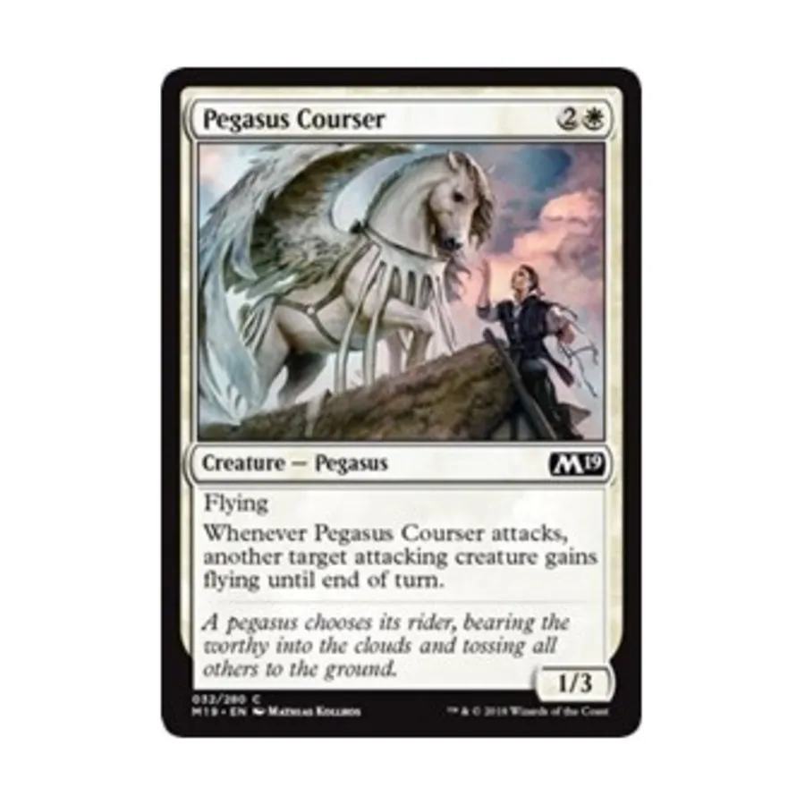 CCG Пегас-курсер (C), MTG - Core Set 2019
CCG Пегас-курсер (C), MTG - Core Set 2019