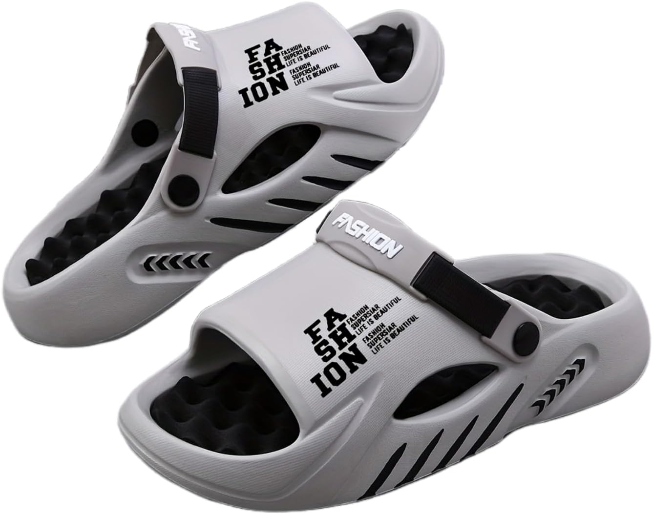 Мужские модные сандалии Hhhchpm - повседневные спортивные сандалии на легкой подошве, удобные, из долговечного материала EVA, для летнего отдыха на улице, серый
Мужские модные сандалии Hhhchpm - повседневные спортивные сандалии на легкой подошве, удобные, из долговечного материала EVA, для летнего отдыха на улице, серый