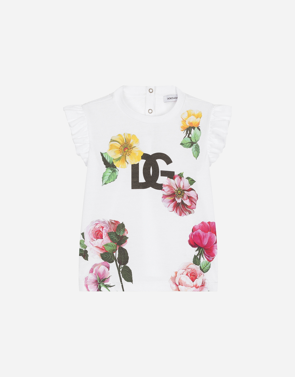 Футболка из джерси с цветочным принтом и логотипом DG Dolce&Gabbana, белый
Футболка из джерси с цветочным принтом и логотипом DG Dolce&Gabbana, белый