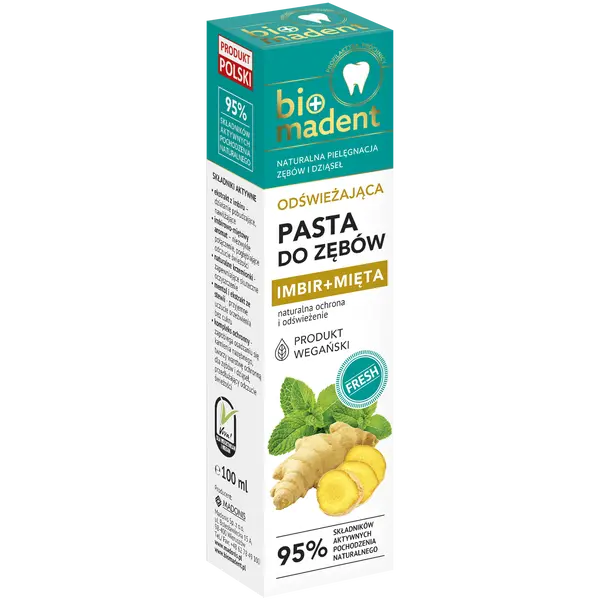 Освежающая зубная паста, 100 мл Bio Madent
Освежающая зубная паста, 100 мл Bio Madent