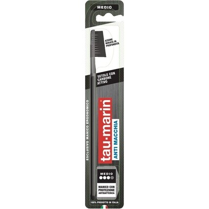 Taumarin Зубная щетка Tau-Marin Professional 27 Black с антибактериальной щетиной, устойчивой к пятнам 
Taumarin Зубная щетка Tau-Marin Professional 27 Black с антибактериальной щетиной, устойчивой к пятнам