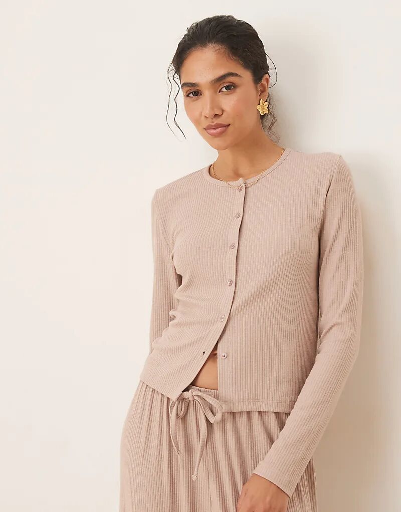 Кардиган ASOS DESIGN для дома в рубчик, микс и подбор цвета кремового цвета
Кардиган ASOS DESIGN для дома в рубчик, микс и подбор цвета кремового цвета