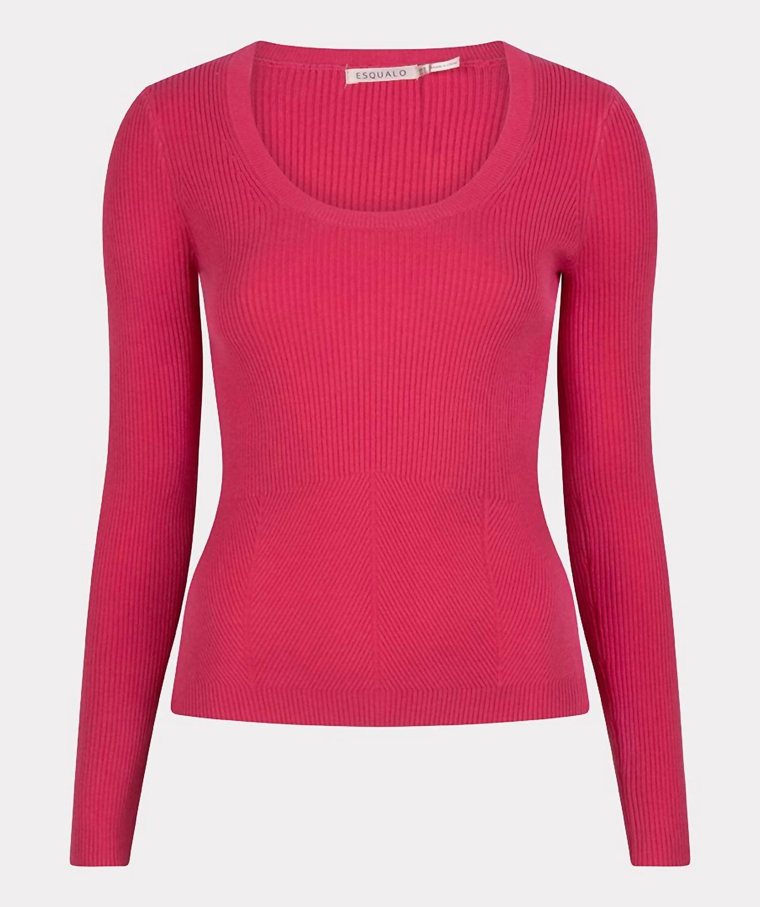 Женский свитер с глубоким круглым вырезом цвета фуксии ESQUALO, фуксия
Женский свитер с глубоким круглым вырезом цвета фуксии ESQUALO, фуксия