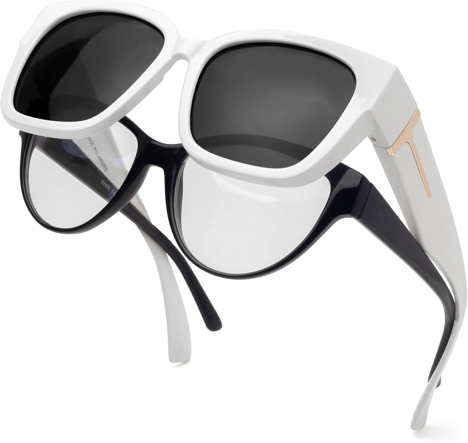 Солнцезащитные очки с поляризованным покрытием, надеваемые поверх обычных очков, для женщин, квадратной формы, с защитой от УФ-излучения, легкие Face Shadow, White Frame / Grey Lens
Солнцезащитные очки с поляризованным покрытием, надеваемые поверх обычных очков, для женщин, квадратной формы, с защитой от УФ-излучения, легкие Face Shadow, White Frame / Grey Lens