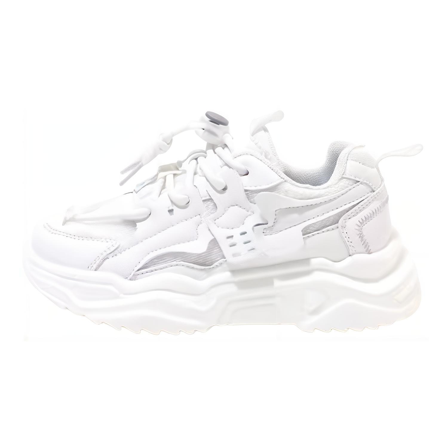 Нескользящие низкие детские кроссовки для повседневной носки WARRIOR, белый 
Нескользящие низкие детские кроссовки для повседневной носки WARRIOR, белый