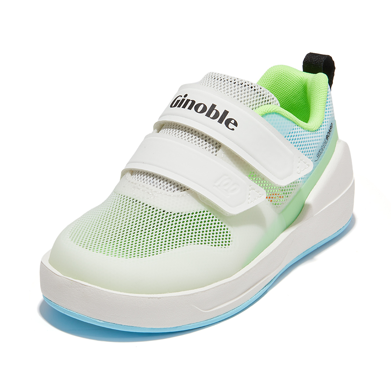 GINOBLE Дышащие детские ботиночки White/Laser Blue/Green Light
GINOBLE Дышащие детские ботиночки White/Laser Blue/Green Light