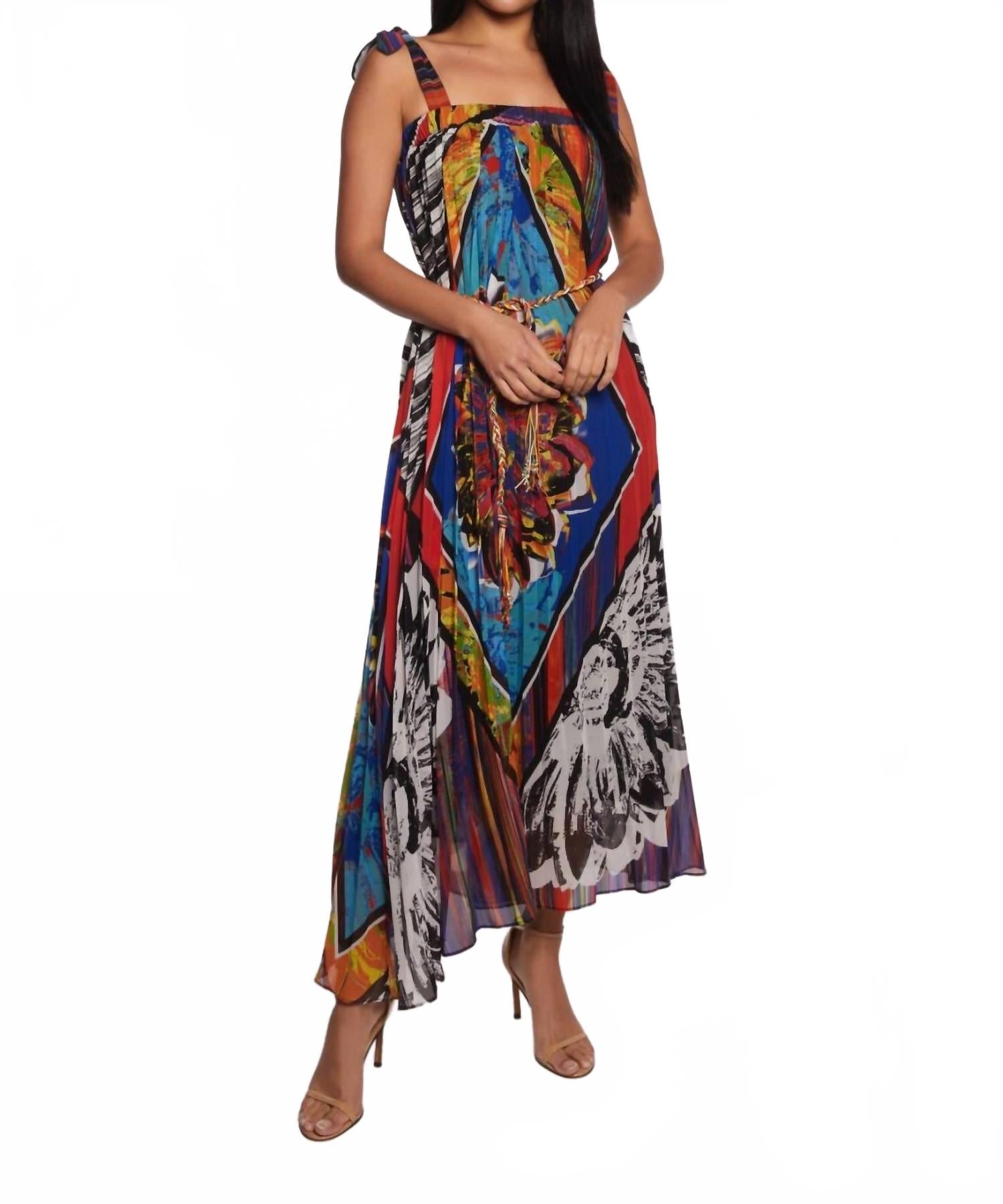 Романтическое макси-платье с лентами в мультиколоре ALBERTO MAKALI
Романтическое макси-платье с лентами в мультиколоре ALBERTO MAKALI