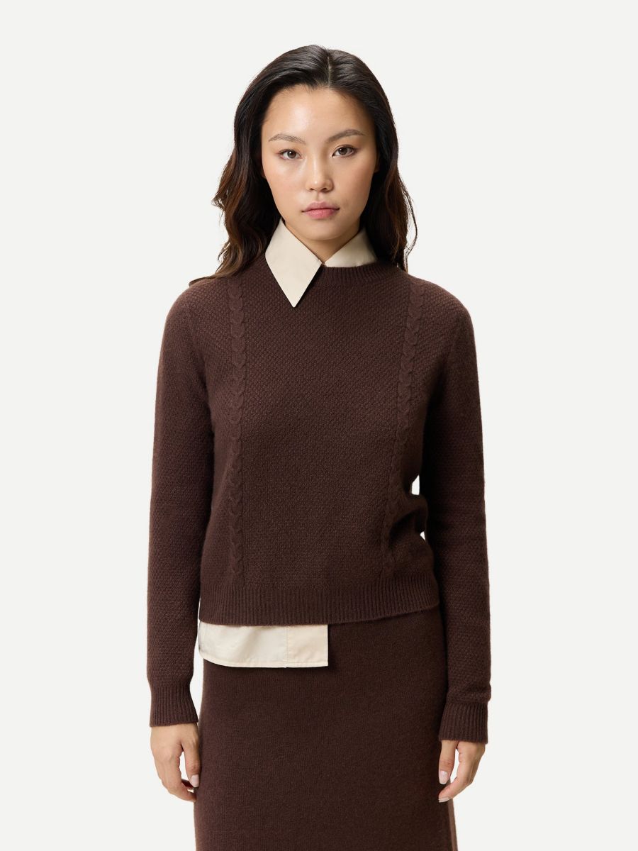 Женский укороченный кашемировый свитер с круглым вырезом Gobi Cashmere, No Color
Женский укороченный кашемировый свитер с круглым вырезом Gobi Cashmere, No Color
