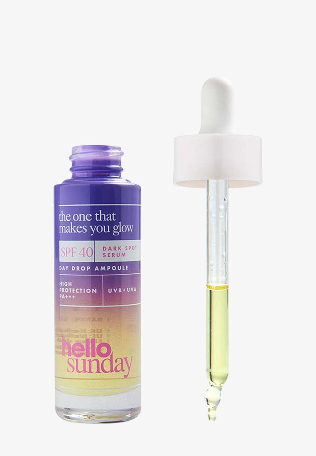 СЫВОРОТКА ДЛЯ ТЕМНЫХ ПЯТЕН SPF 40 The One That Makes You Glow Hello Sunday
СЫВОРОТКА ДЛЯ ТЕМНЫХ ПЯТЕН SPF 40 The One That Makes You Glow Hello Sunday