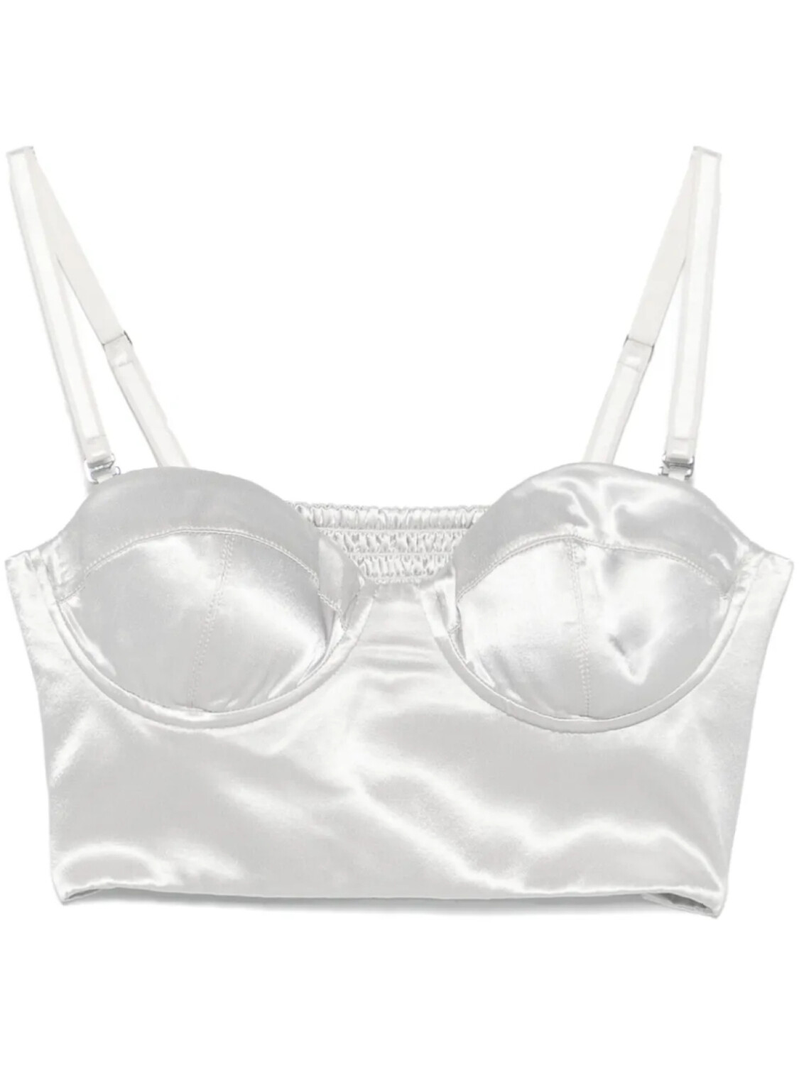 Patrizia Pepe атласный топ-бюстье, серебряный
Patrizia Pepe атласный топ-бюстье, серебряный