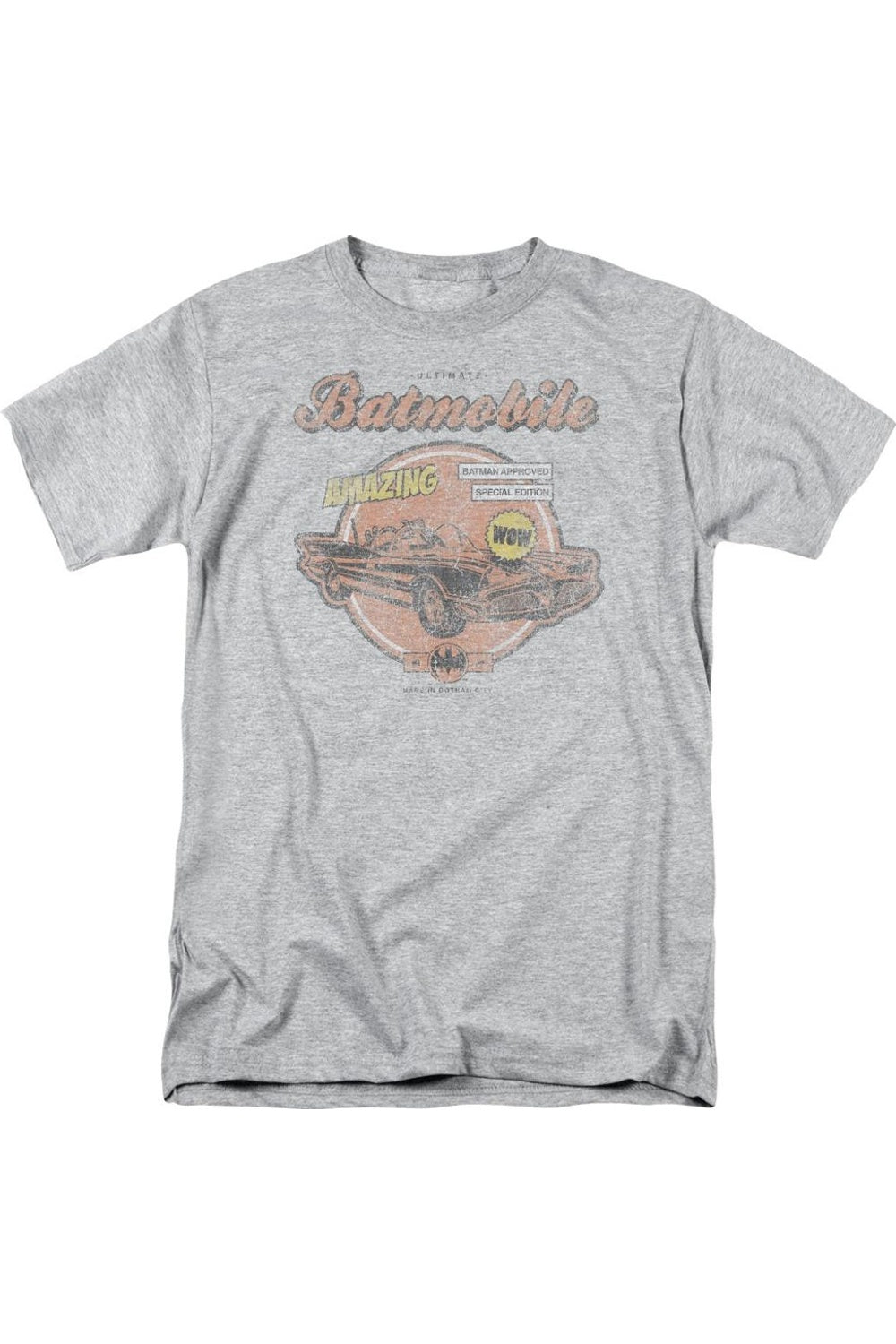 Футболка с коротким рукавом для взрослых Batman Amzing Batmobile Gildan, цвет athletic heather
Футболка с коротким рукавом для взрослых Batman Amzing Batmobile Gildan, цвет athletic heather