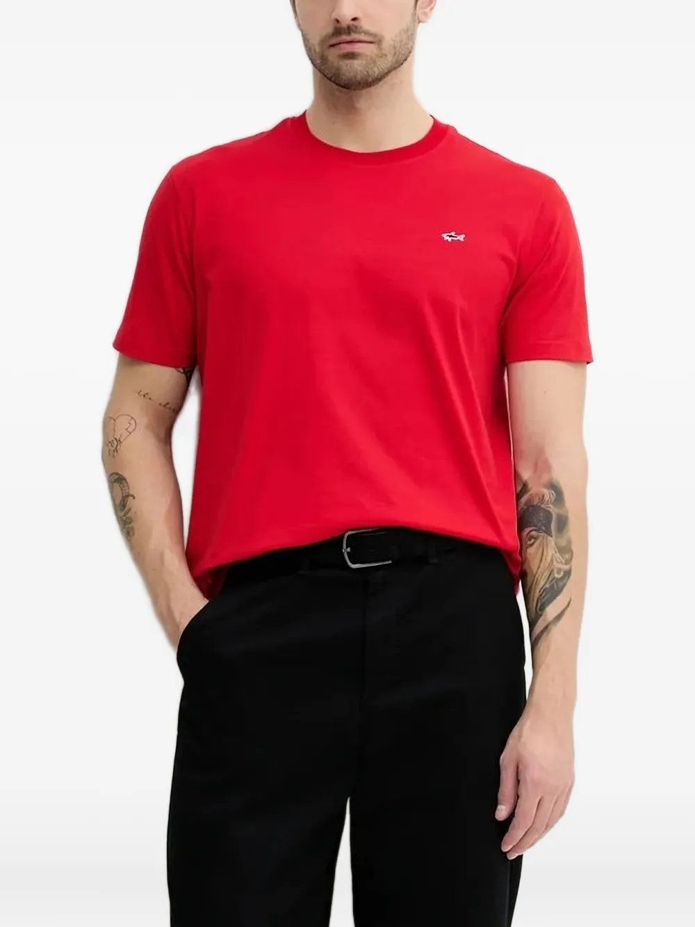 Футболка с круглым вырезом и нашивкой-логотипом Paul & Shark, красный
Футболка с круглым вырезом и нашивкой-логотипом Paul & Shark, красный