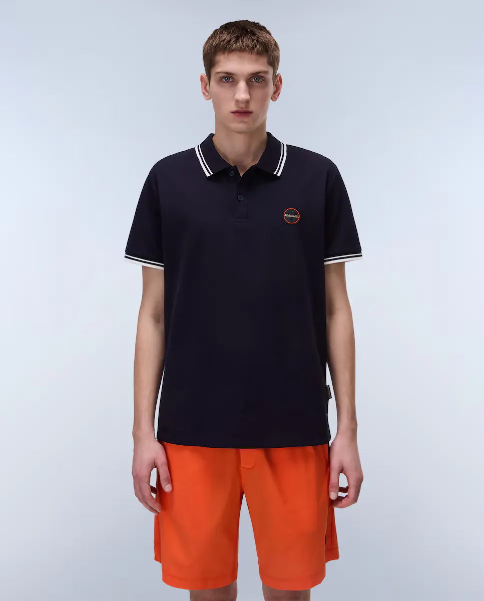 Мужская рубашка-поло Macas с короткими рукавами из пике Napapijri, темно-синий
Мужская рубашка-поло Macas с короткими рукавами из пике Napapijri, темно-синий