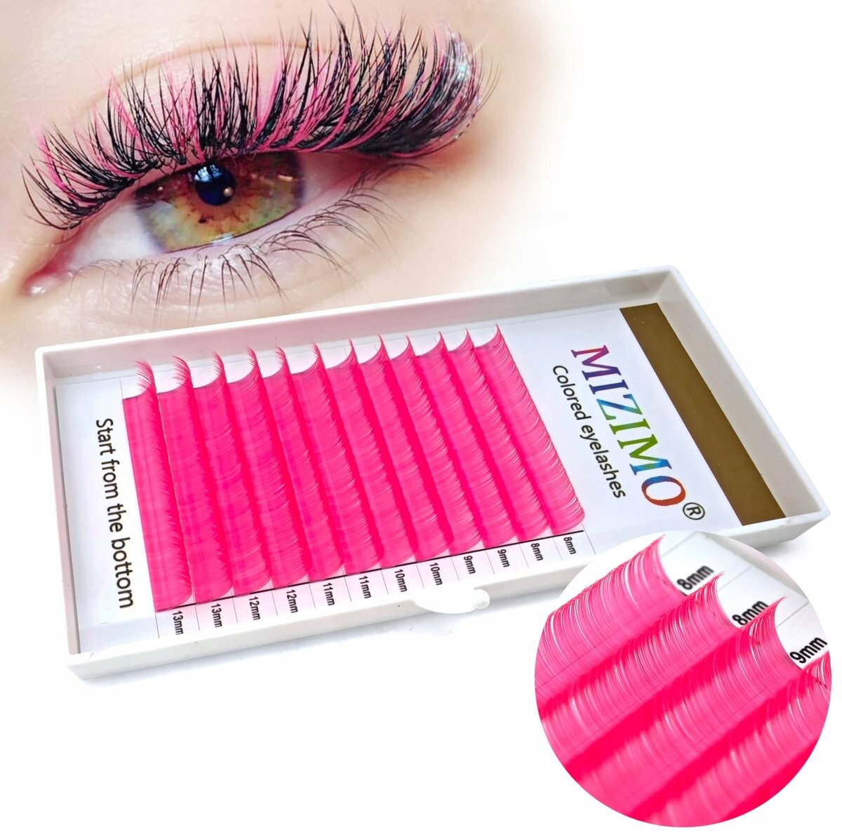 Ресницы цветные 8-13мм, завиток D, 12 полосок, розовые Frezarkowo
Ресницы цветные 8-13мм, завиток D, 12 полосок, розовые Frezarkowo