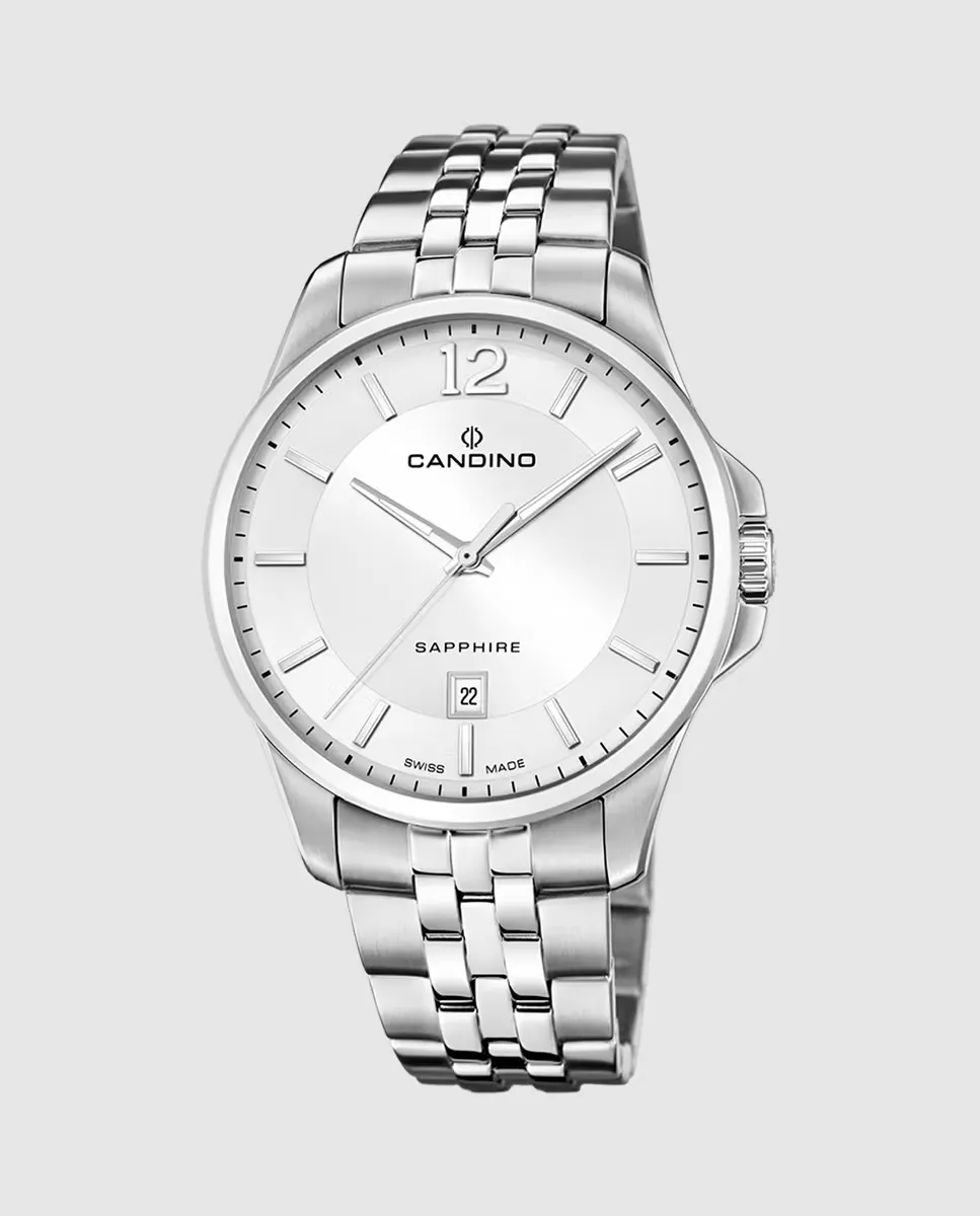 C4762/1 Мужские классические мужские часы Timeless из серебряной стали Candino, серебряный
C4762/1 Мужские классические мужские часы Timeless из серебряной стали Candino, серебряный