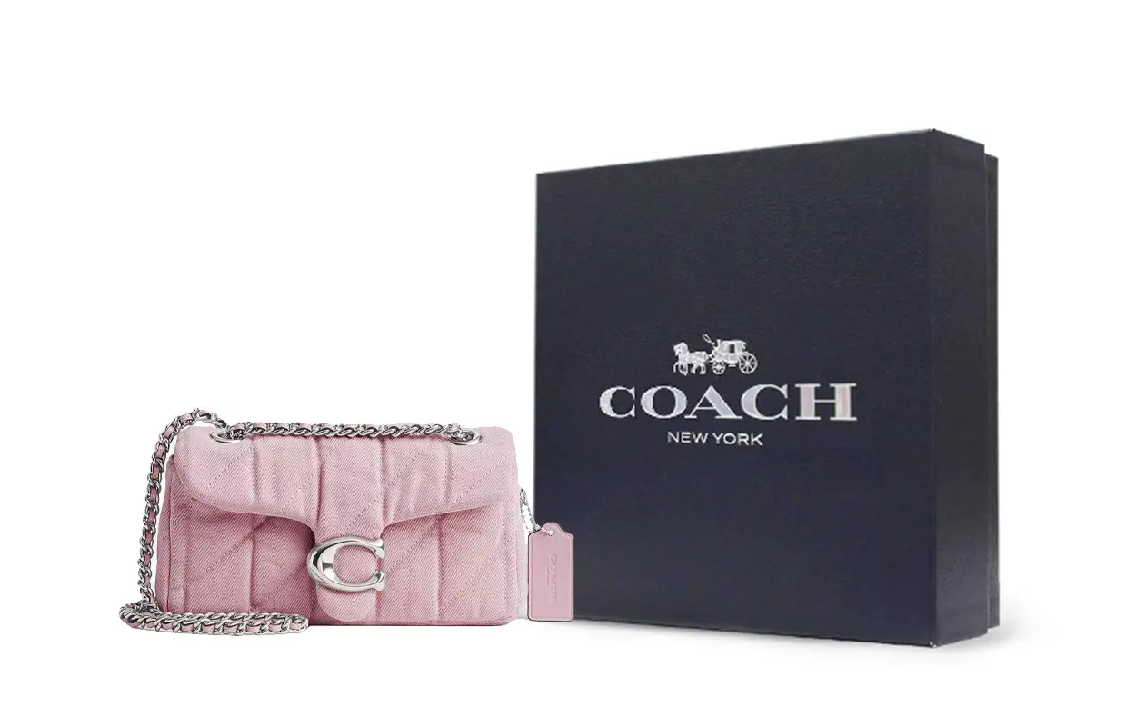COACH Сумка кроссбоди Tabby Quilting Denim, женская наплечная сумка Trumpets, светло-фиолетовая
COACH Сумка кроссбоди Tabby Quilting Denim, женская наплечная сумка Trumpets, светло-фиолетовая