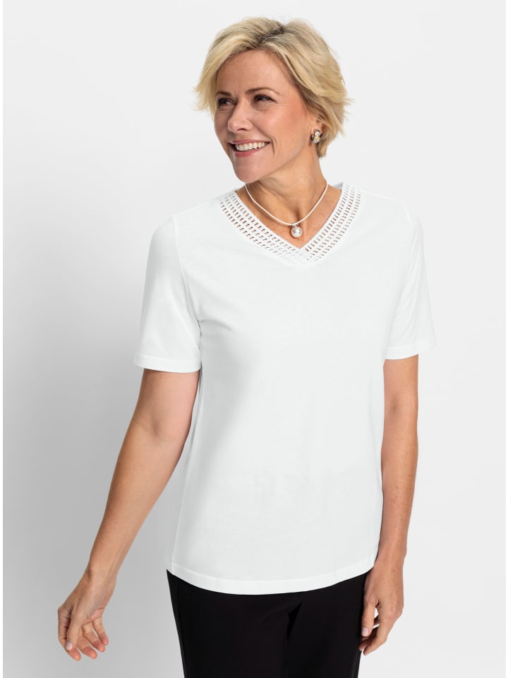 Белая рубашка с V-образным вырезом WITT WEIDEN
Белая рубашка с V-образным вырезом WITT WEIDEN