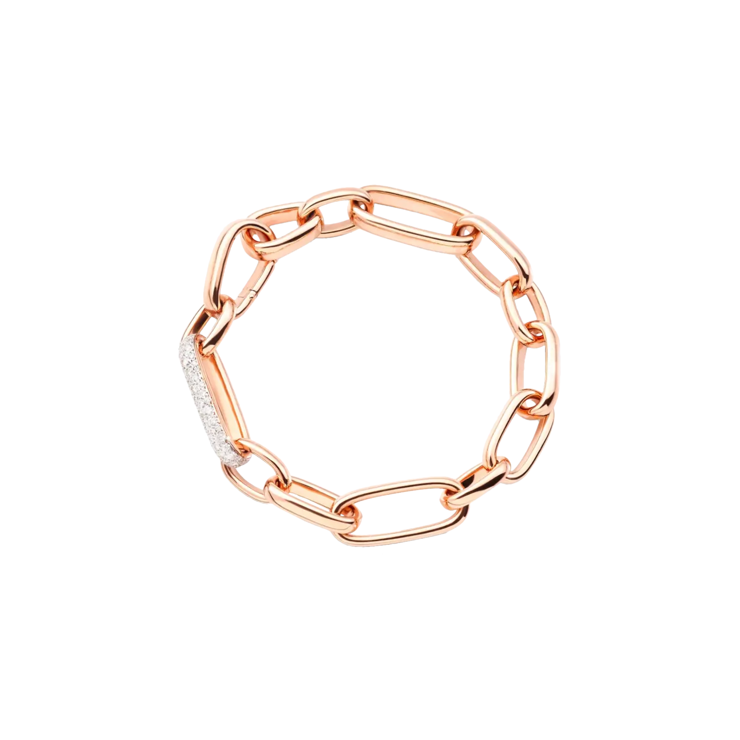 Легендарный браслет из розового золота с бриллиантами Pomellato
Легендарный браслет из розового золота с бриллиантами Pomellato