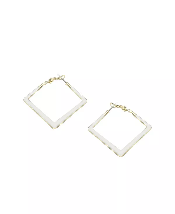 Геометрические серьги-кольца Sohi, white
Геометрические серьги-кольца Sohi, white