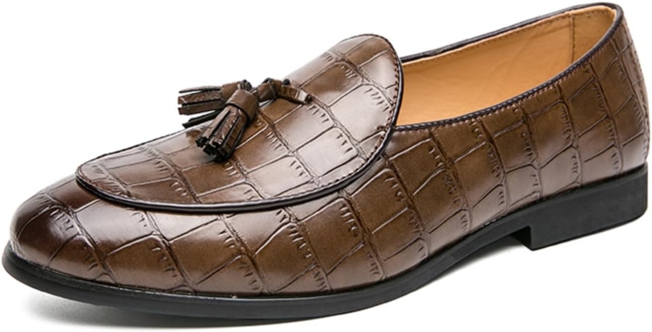Мужские лоферы с тиснением под крокодила и кисточками, классический стиль «пенни» для формальной и повседневной носки- легко стильные и вечные Aokisx, N10-vrown
Мужские лоферы с тиснением под крокодила и кисточками, классический стиль «пенни» для формальной и повседневной носки- легко стильные и вечные Aokisx, N10-vrown