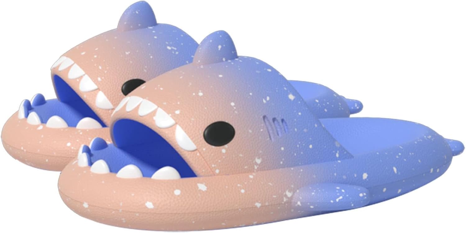 Оригинальные сланцы Zureto Shark, унисекс с изображением акулы, новые домашние тапочки Cloud Shark для спа, сандалии, синий/розовый
Оригинальные сланцы Zureto Shark, унисекс с изображением акулы, новые домашние тапочки Cloud Shark для спа, сандалии, синий/розовый