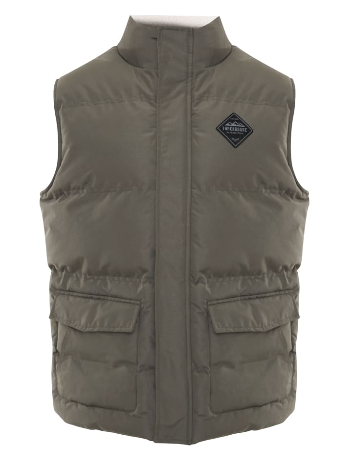 Утепленный жилет Threadbare, хаки
Утепленный жилет Threadbare, хаки