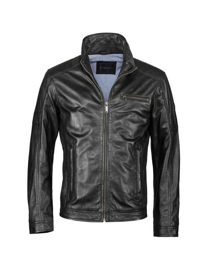 Кожаная куртка Bugatti Lederjacke BUQUENTINO, черный 
Кожаная куртка Bugatti Lederjacke BUQUENTINO, черный
