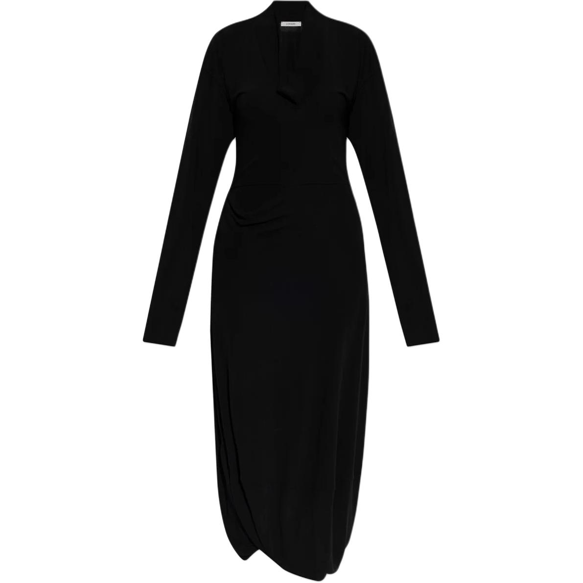 Платье с v-образным вырезом Lemaire, черный
Платье с v-образным вырезом Lemaire, черный