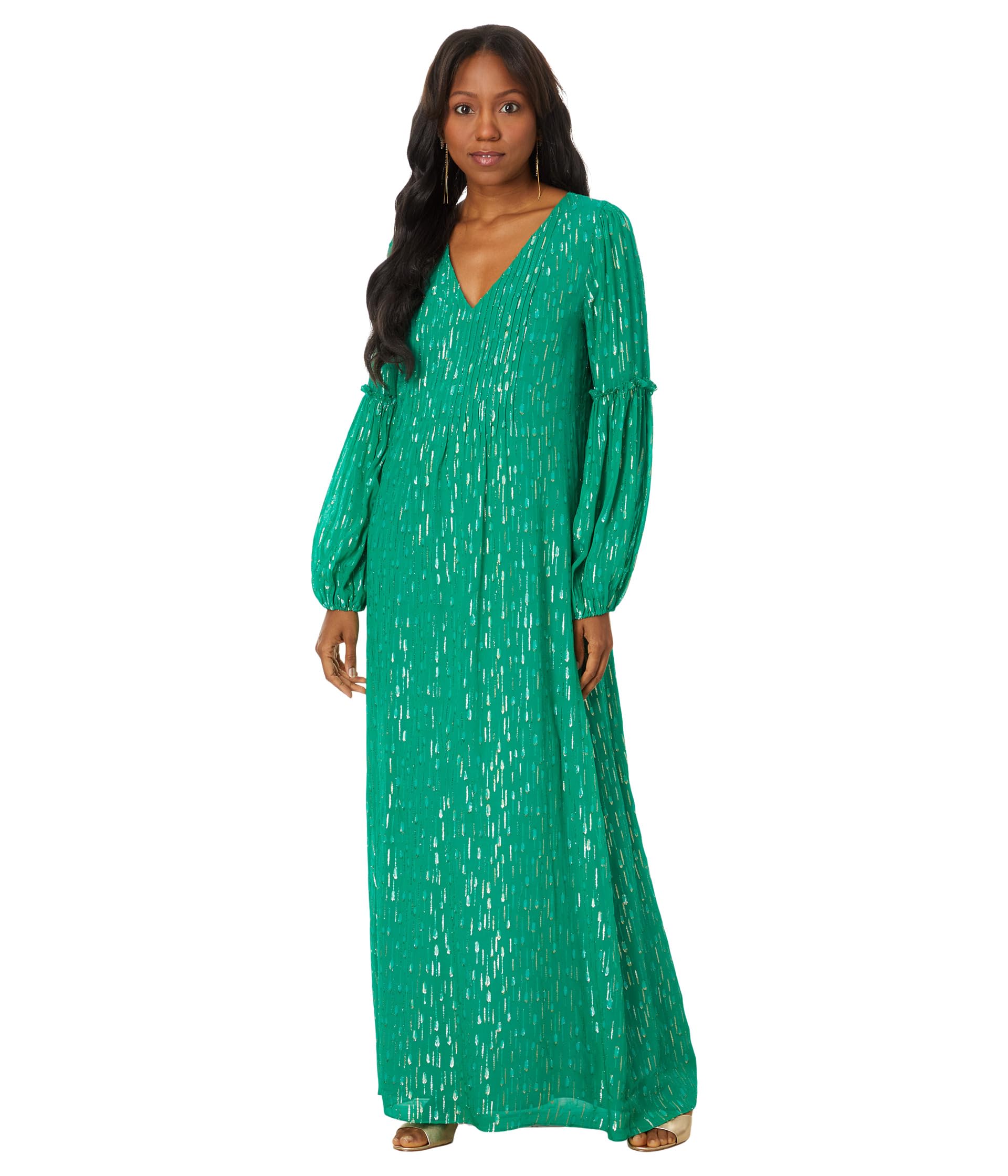 Платье Lilly Pulitzer Cleme Long Sleeve Maxi Dress, Fiddle Leaf Green Mystical Viscose Metallic Clip
Платье Lilly Pulitzer Cleme Long Sleeve Maxi Dress, Fiddle Leaf Green Mystical Viscose Metallic Clip