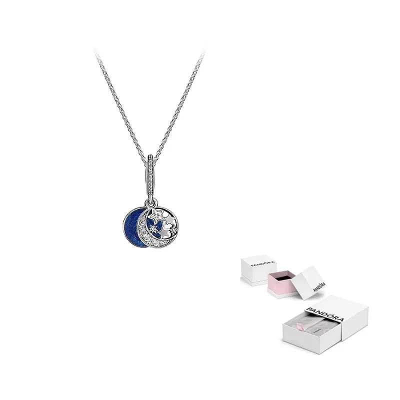 Pandora Серебряное колье 925 пробы с голубым камнем для женщин Blue
Pandora Серебряное колье 925 пробы с голубым камнем для женщин Blue