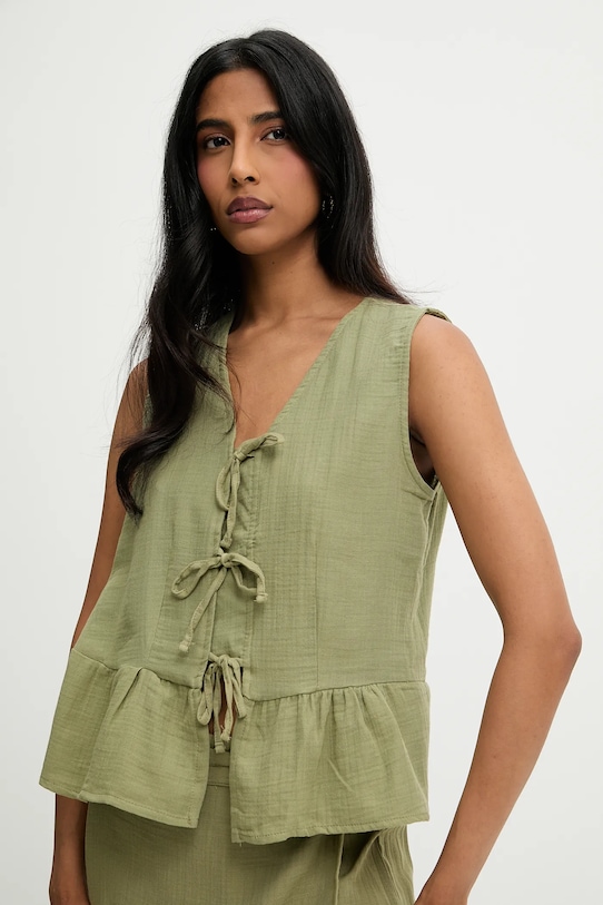 Хлопковая блузка Answear.Lab, зеленый
Хлопковая блузка Answear.Lab, зеленый