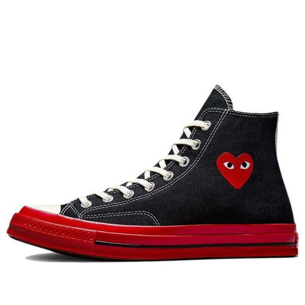 Кроссовки x comme des garcons play chuck 70 high 'black red' Converse, черный
Кроссовки x comme des garcons play chuck 70 high 'black red' Converse, черный