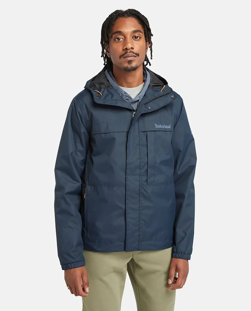 Мужская водонепроницаемая куртка с капюшоном Timberland, тёмно-синий 
Мужская водонепроницаемая куртка с капюшоном Timberland, тёмно-синий