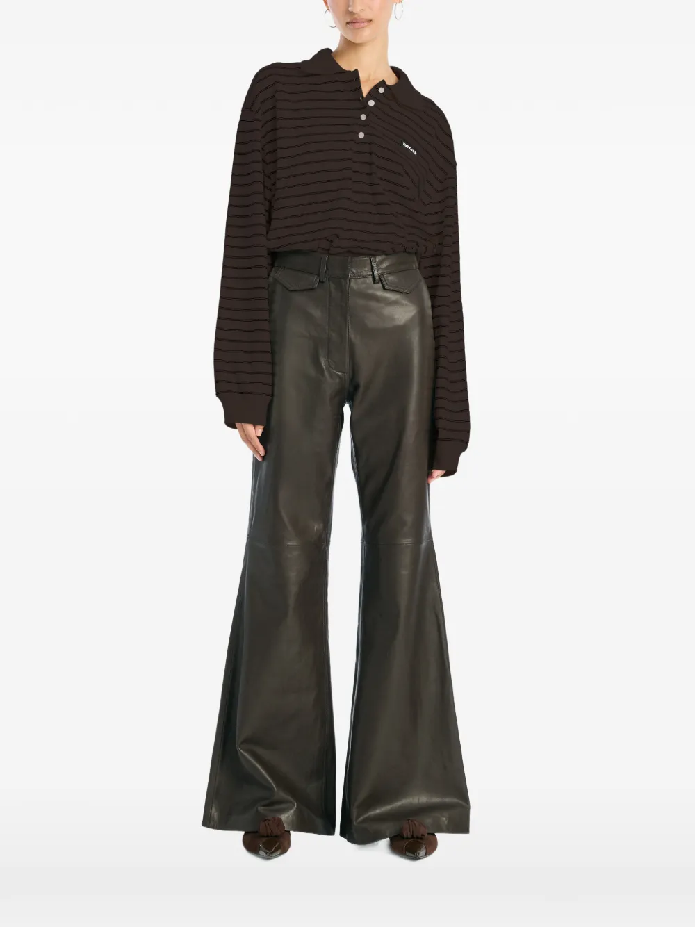 Рубашка поло с длинными рукавами Rotate Birger Christensen, коричневый
Рубашка поло с длинными рукавами Rotate Birger Christensen, коричневый