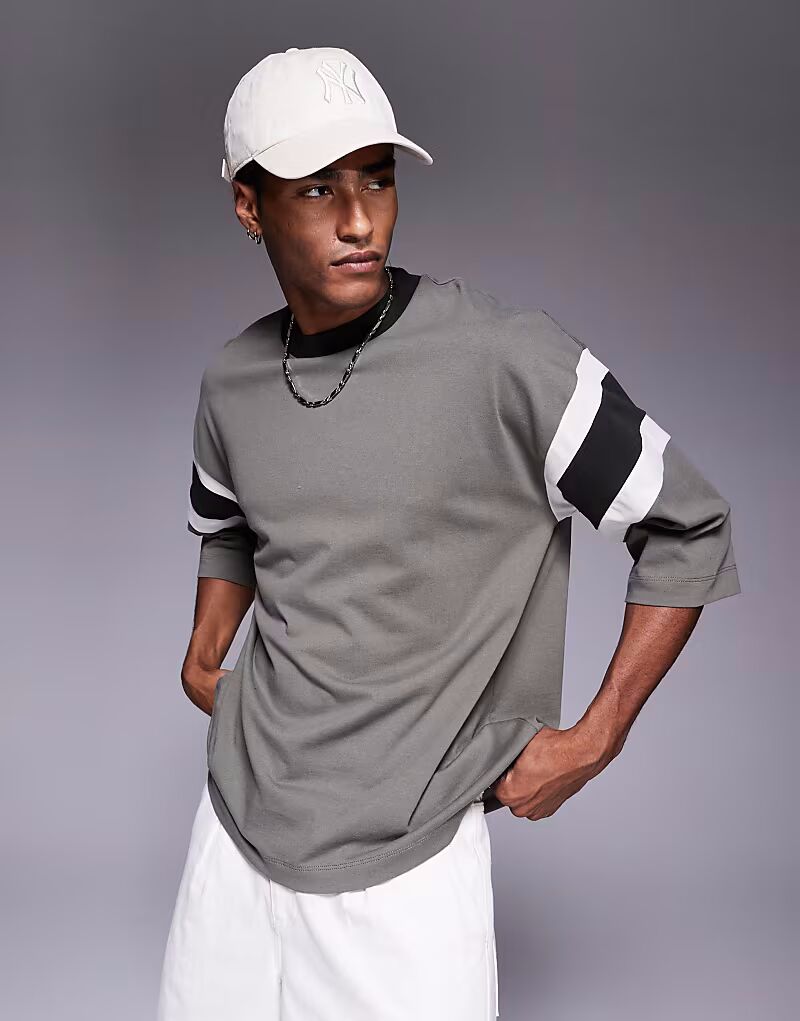 Футболка ASOS DESIGN из плотной ткани свободного кроя с контрастными вставками цвета хаки
Футболка ASOS DESIGN из плотной ткани свободного кроя с контрастными вставками цвета хаки