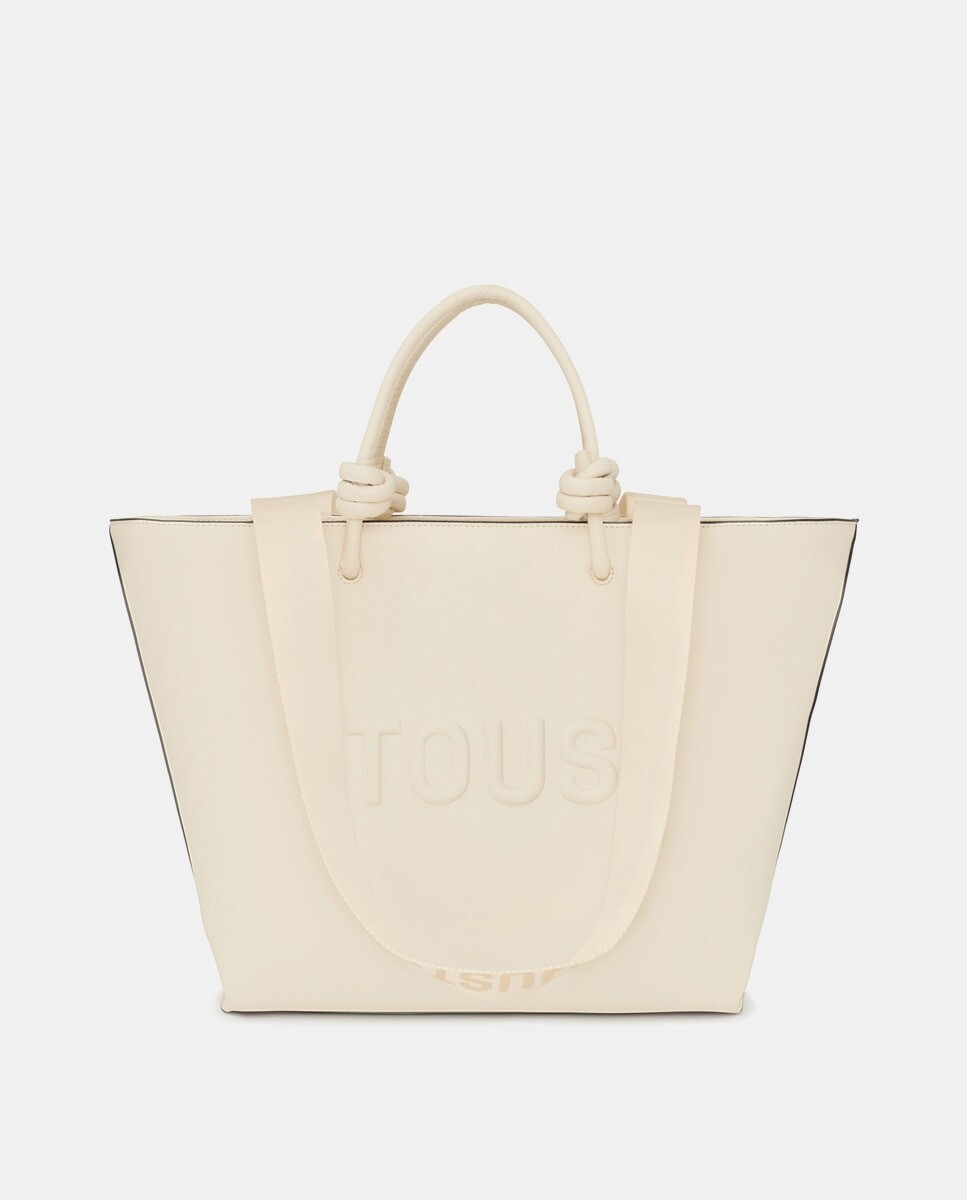 Сумка-шопер среднего размера, бежевого цвета, на молнии и короткой ручке Tous, бежевый
Сумка-шопер среднего размера, бежевого цвета, на молнии и короткой ручке Tous, бежевый