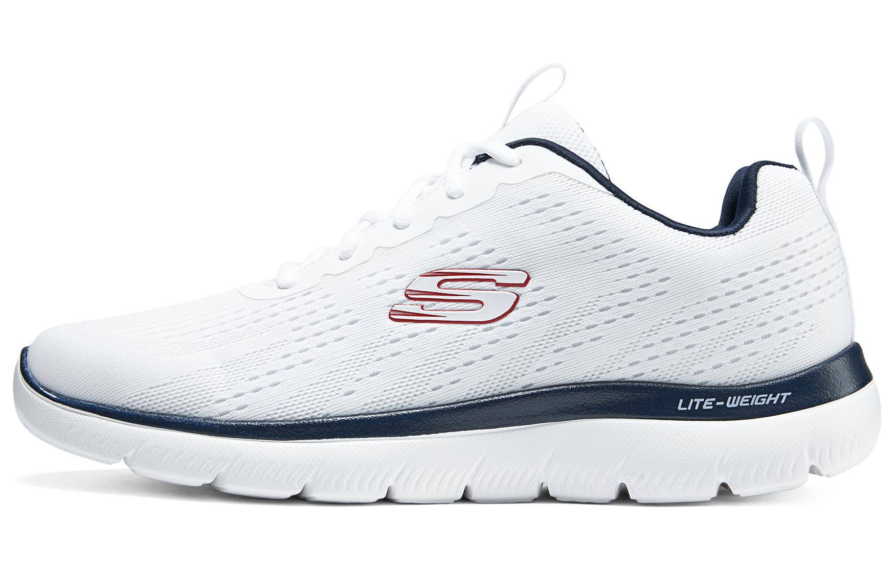 Легкие низкие повседневные кроссовки для бега мужские бело-синие Skechers
Легкие низкие повседневные кроссовки для бега мужские бело-синие Skechers