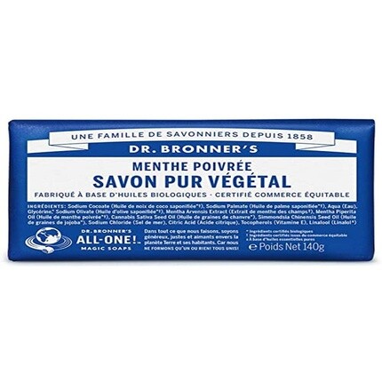 Твердое мыло с перечной мятой Dr. Bronner's
Твердое мыло с перечной мятой Dr. Bronner's