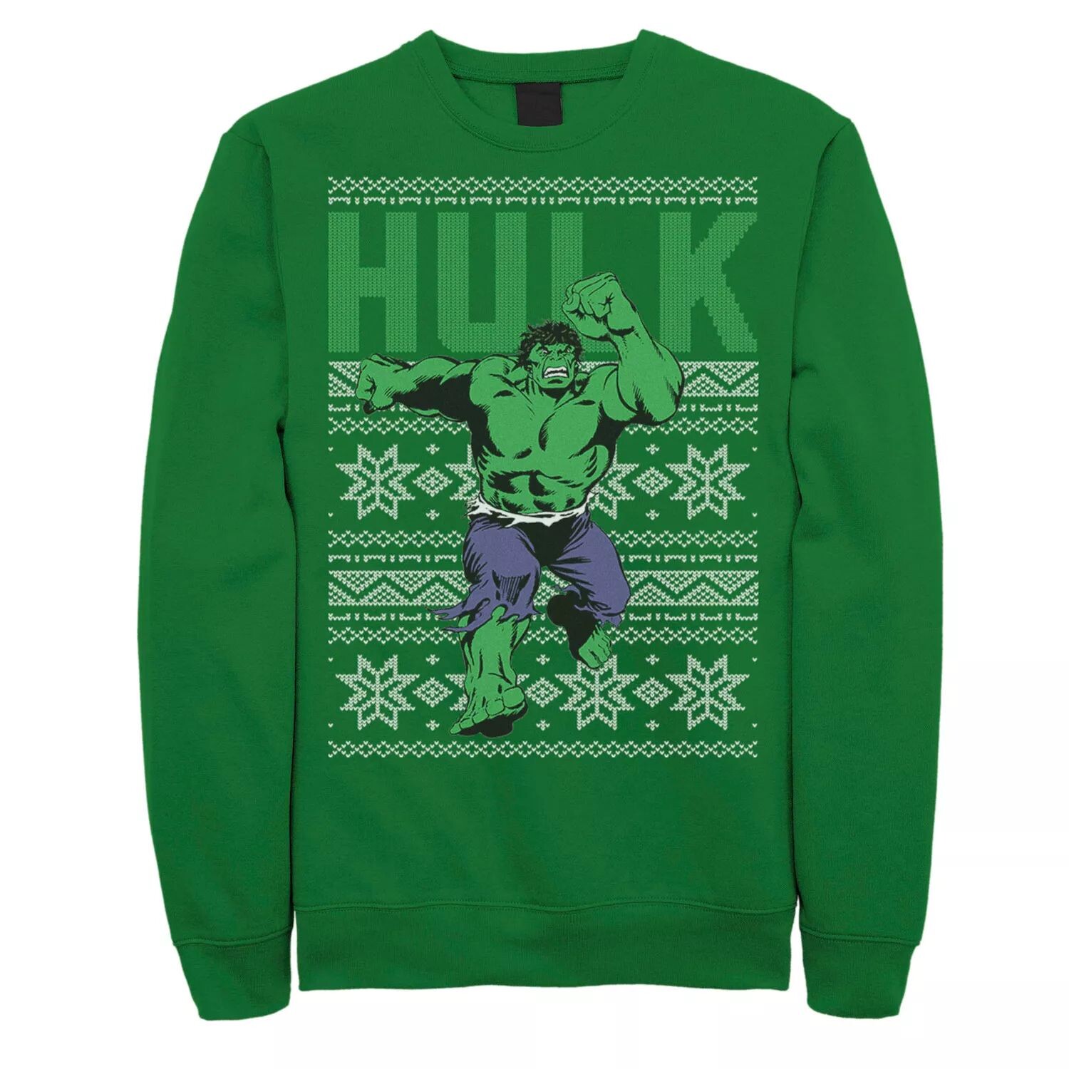 Мужской флисовый пуловер с рисунком Marvel Hulk в стиле ретро Ugly Christmas
Мужской флисовый пуловер с рисунком Marvel Hulk в стиле ретро Ugly Christmas