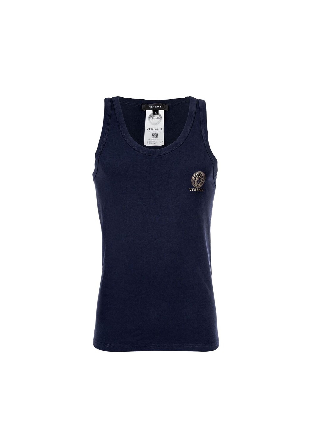 Майка мужская - TOPEKA, майка, круглый вырез, хлопок стрейч, однотонная VERSACE, темно-синий 
Майка мужская - TOPEKA, майка, круглый вырез, хлопок стрейч, однотонная VERSACE, темно-синий